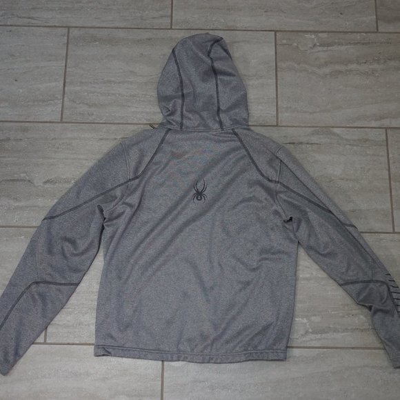 Spyder Men's Active Pullover Hoodie Size Large Grey - Picture 2 of 5